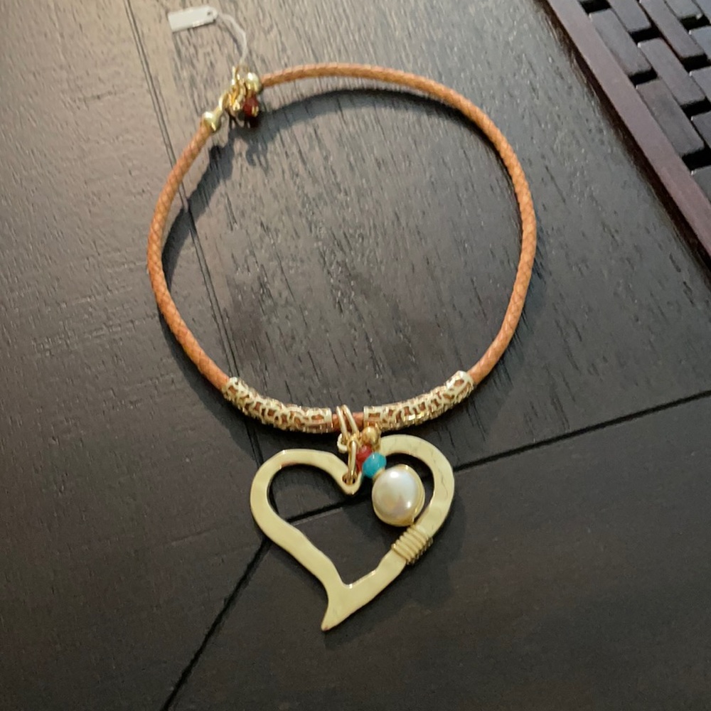 Leather necklace